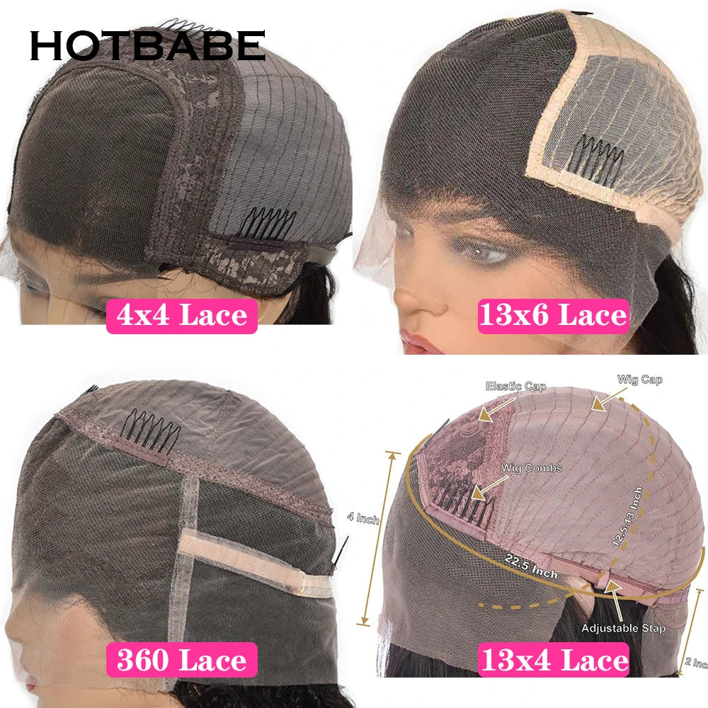 36 Inch Straight Human Hair Wigs Silky Straight 13×6 HD Lace Frontal Wig Brazilian Preplucked For Women 100% Human Hair Quality