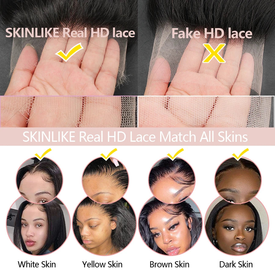 180% Short Curly Bob 13x4 HD Lace Full Frontal Human Hair Wigs Water Wave Wig Pre plucked Brazilian HD Lace Wig For Black Women