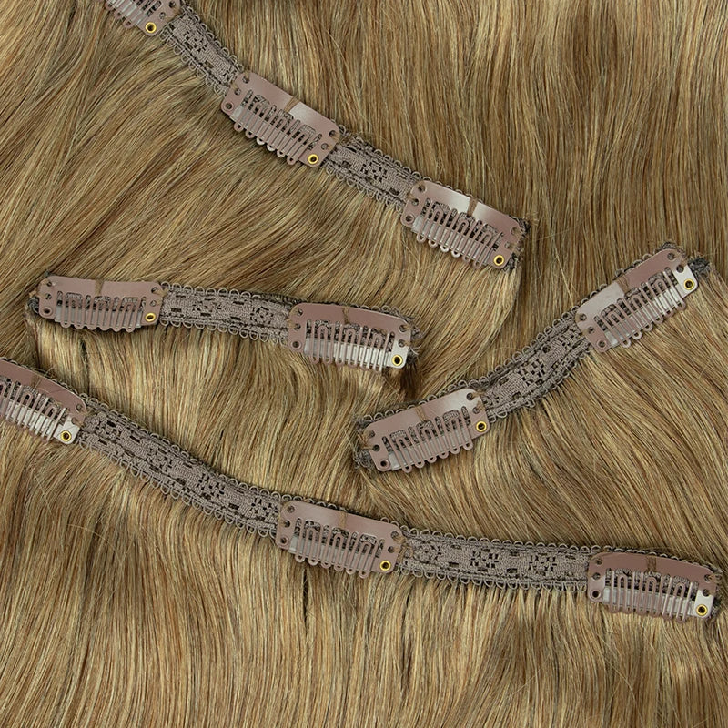 #2 Darkest Brown Clip in Extensions Human Hair Big Volume Seamless Clip in Hair Extensions 6PCS Full Head For Thick Raw Hair