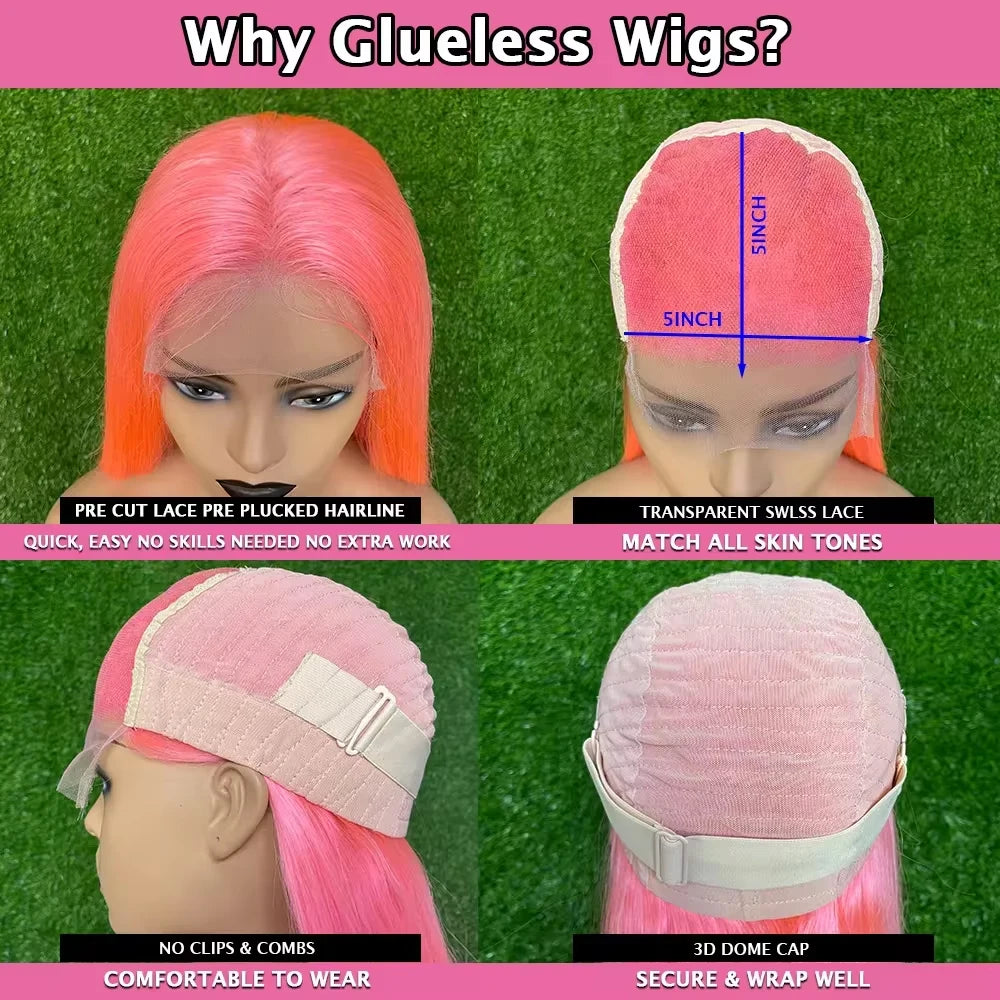 Blonde Colored Human Hair Wig 13x6 13x4 Transparent Lace Front Wig For Women PrePlucked Blonde Human Hair Wig With Dark Root