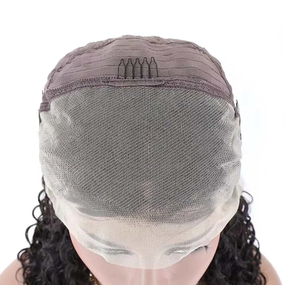 Curly Pixie Cut 13x4 Lace Frontal Wigs Human Hair Short 6inches Layered Curly Wig for Women