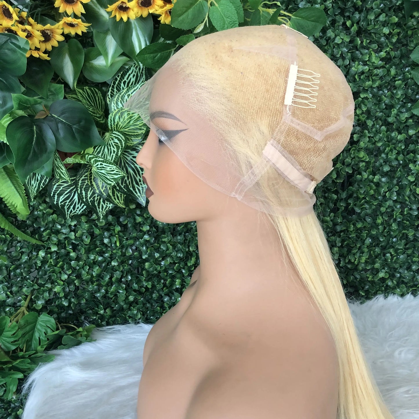 Full Wig Human Hair 250 Density 613 Blonde Preplucked Straight Full Human Hair Wig Real Glueless Hd Lace Frontwig