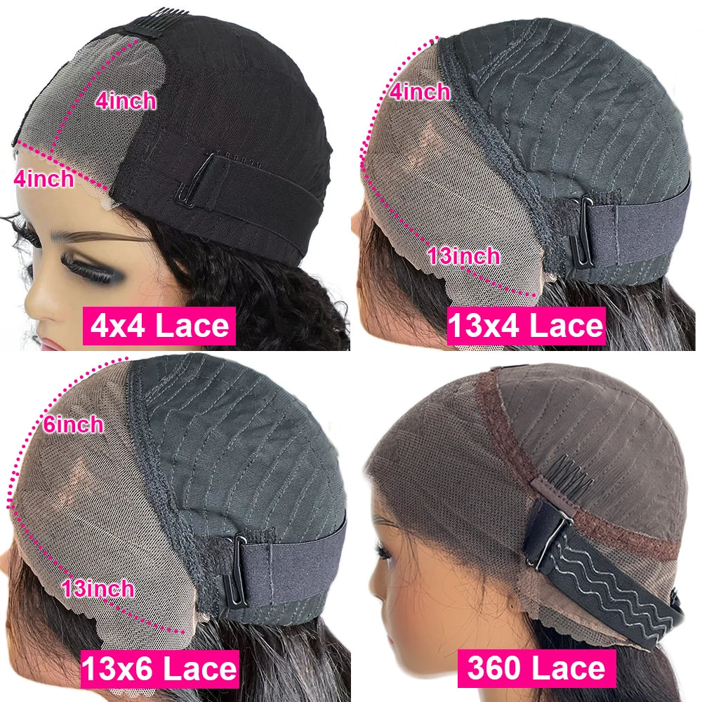 500 Density Chocolate Brown Lace Wigs Human Hair Afro Kinky Curly Glueless Wig Human Hair Ready to Wear 13x6 Hd Lace Frontal Wig