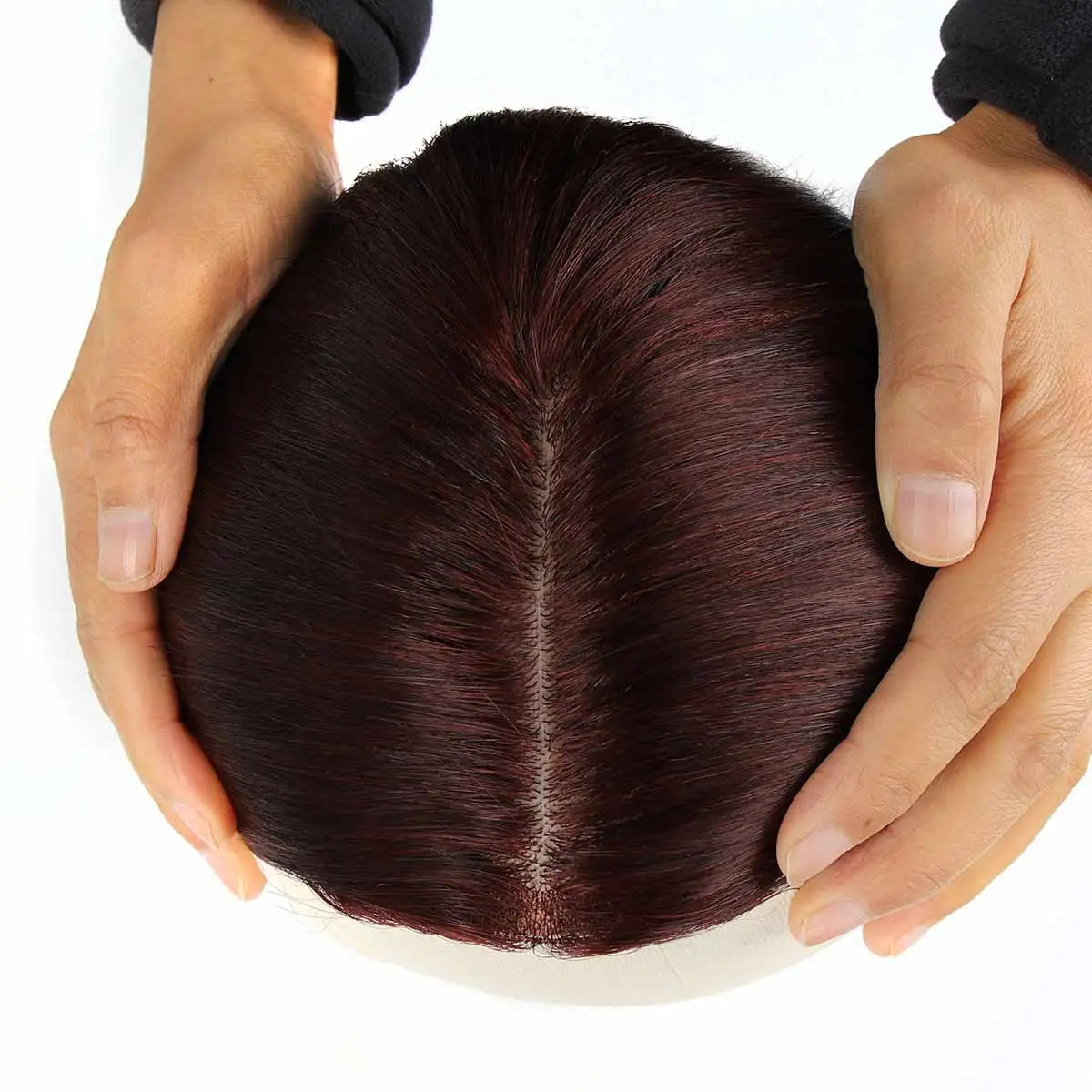 TUW23 Silk Human Hair Topper for Women Natural Looking Hair Loss Solutions Elegant Hair System Hair Pieces for Hair Loss Women