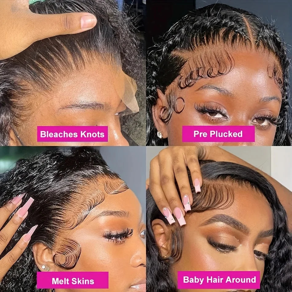 Bob Wig Human Hair 13x4 4x4 5x5 HD Lace Frontal Short Straight Lace Front Bob Wigs for Black Women Human Hair Pre Plucked
